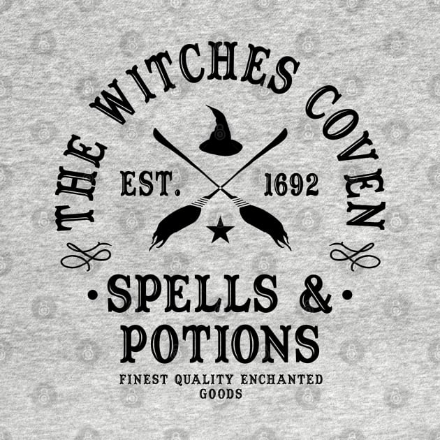 Wiccan Occult Witchcraft Witches Coven Spells & Potions by Tshirt Samurai